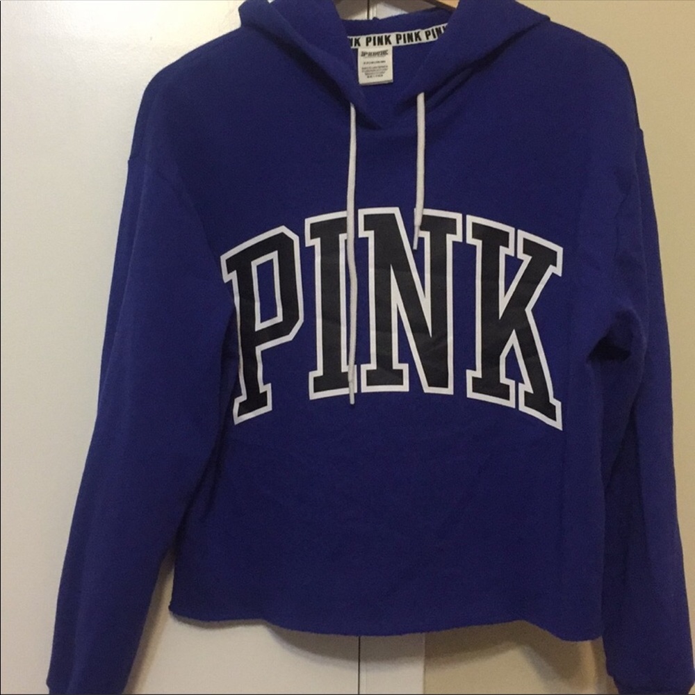 PINK Cropped Hoodie